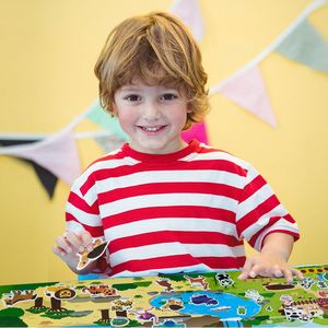 Pegatinas de Actividades para Niños Pequeños, Ecológicas, Bonitas e Impermeables, con Diseño de Animales de Granja y Vehículos, Libro de Pegatinas Reutilizables para Niños - Product Image 2