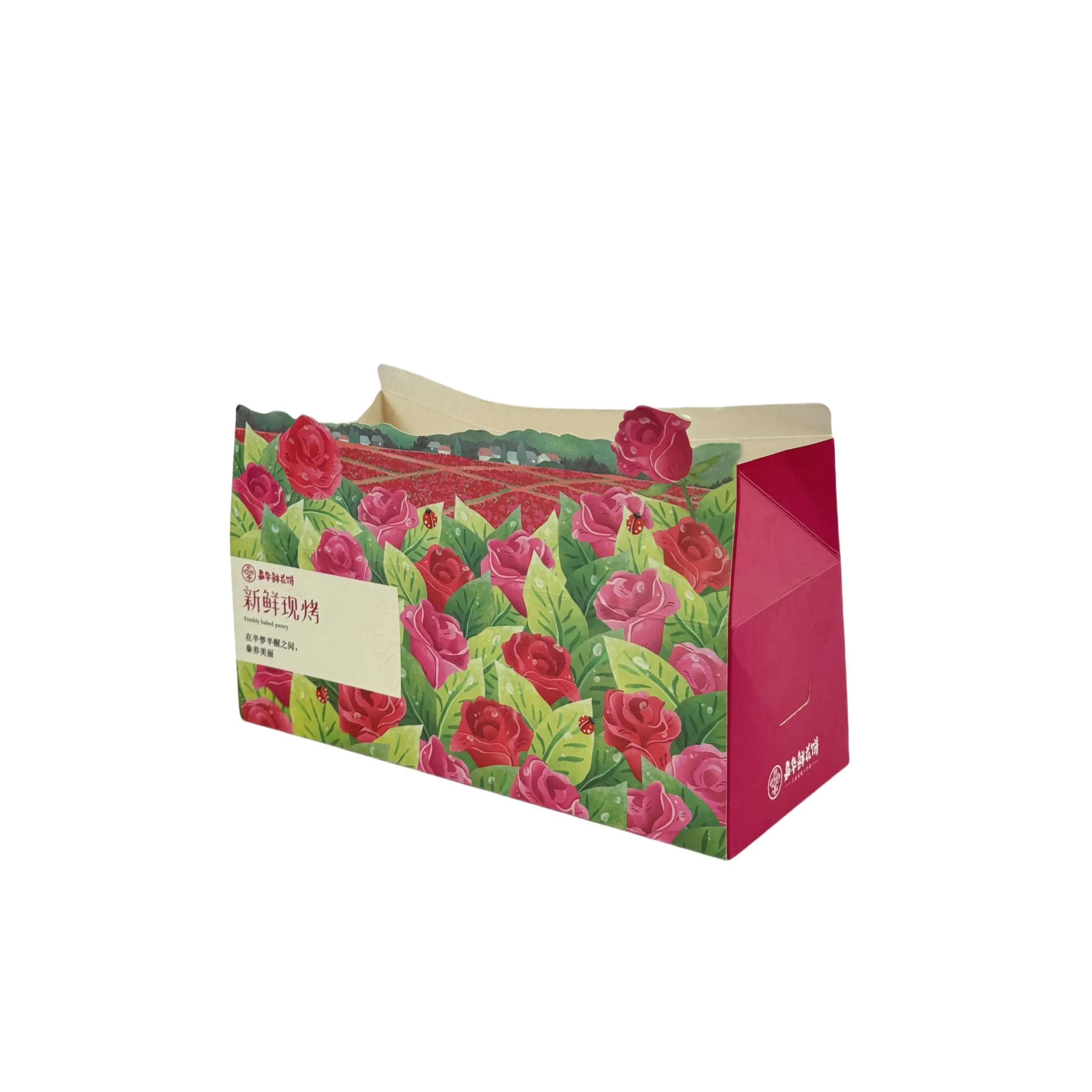 Individuelle seitliche Gusset-Paketverpackung für Trockenfutter Papier seitliche Gusset-Paketverpackung aus Karton bedruckt für Keks Huhn Tiefkühlfutter