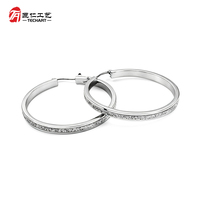 Boucles d'oreilles créatives personnalisées avec placage en relief/en creux en or antique pour cadeaux d'entreprise