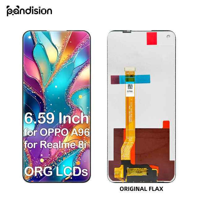 6.59" Mobile Phone Lcds for OPPO A96 Mobile Display Touch Screen Panel Repair Parts for Realme 8i Mobile Phone Lcd Replacement