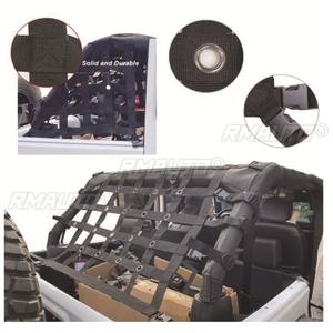 Red de protección de malla para techo convertible de coche, para JK Wrangler 2007-2017, kit de carrocería, accesorios para coche - Product Image 3