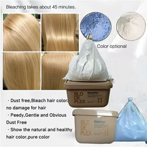 Poudre décolorante pour <span class=keywords><strong>cheveux</strong></span> BlondePlex Salon, éclaircissement niveau 11+, avec une agréable odeur de rose, 450g, logo personnalisé - Product Image 5