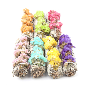 Vente en gros, paquet de fleurs séchées de californie, bâton de tâches, feuilles de <span class=keywords><strong>sauge</strong></span> blanche, encens, oubliez-moi-ne pas - Product Image 6
