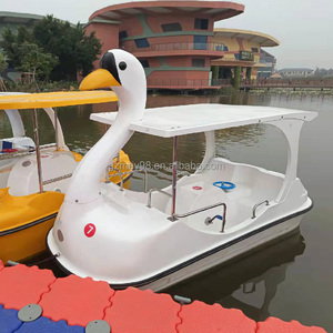 Barco de Pedal de cisne, parque turístico, <span class=keywords><strong>lago</strong></span>, barco de agua para adultos, equipo de juego de agua, Pedal de barco de cisne de fibra de vidrio para 4 personas para <span class=keywords><strong>lago</strong></span> marino - Product Image 4