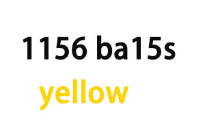1156 BA15S Yellow