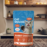 Nourriture humide pour chats en gros, sans additifs, 85 g, avec lapin/poulet/thon/saumon, pour la santé digestive et articulaire, sans arômes ni colorants artificiels