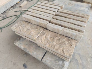 หินวีเนียร์บางแบบธรรมชาติสีเบจคลาสสิก รูปทรงสี่เหลี่ยมจัตุรัสและสี่เหลี่ยมผืนผ้า สำหรับบุผนัง - Product Image 2