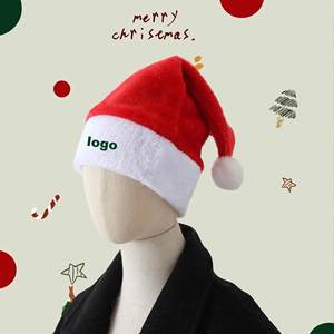 Promotional Wholesale <b>Holiday</b> <b>Hats</b> Custom Christmas <b>Hats</b> With Logo for Tradeshow Giveaways - Product Image 5