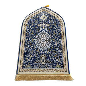 Mullins Couverture de pèlerinage islamique pliable et lavable Couverture de prière en flanelle imprimée épaissie Tapis de prière en éponge portable - Product Image 4