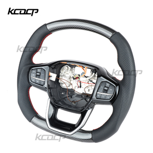 Convient pour <span class=keywords><strong>Ford</strong></span> Transit Kuga St <span class=keywords><strong>Tourneo</strong></span> C-MAX V348 mk8 2018 2019 <span class=keywords><strong>2023</strong></span> 2021 2022 Volant de voiture en fibre de carbone - Product Image 6