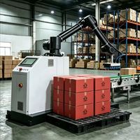 Système collaboratif de palettisation alimentaire avec bras robotisé et servomoteur, machine de production automatique à portée robotique