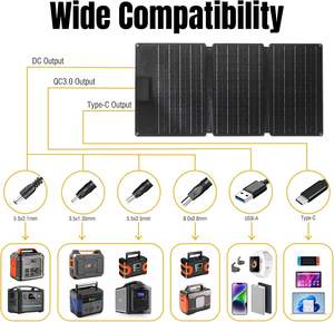 Panel Solar Flexible ALECTER de 21W, Nuevo, Directo de Fábrica, Monocristalino, 22% de Eficiencia, Negro, Portátil, para Camping, RV, Respaldo, con Certificación CE - Product Image 6