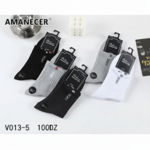 Calzini sportivi sportivi sportivi da uomo personalizzabili con Logo Jacquard a righe Jacquard con stampa digitale a sublimazione - Product Image 1