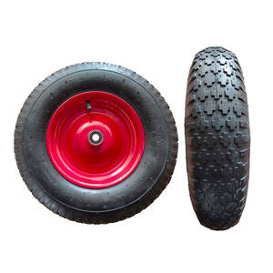 Rodas Pneumáticas de Borracha para Carrinho de Construção de 12 e <span class=keywords><strong>16</strong></span> Polegadas, Equipamento Mecânico com Rodas Pneumáticas de Apoio - Product Image 3