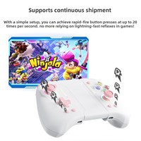 LinYuvo Lianyou Switch Joy-Con untuk Pengontrol Lampu RGB Strip Tombol Belakang Nirkabel Kiri/Kanan Pemetaan Makro KS42