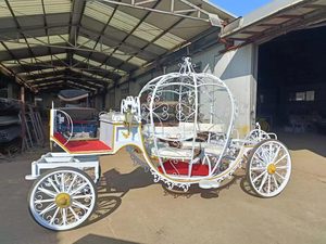 Carruaje de Calabaza de Princesa, Vehículo Turístico de Paseo, <span class=keywords><strong>Carroza</strong></span> de <span class=keywords><strong>Caballos</strong></span> de Hierro de Cuatro Ruedas, Accesorios <span class=keywords><strong>para</strong></span> Películas y Televisión, <span class=keywords><strong>Carroza</strong></span> de <span class=keywords><strong>Boda</strong></span> - Product Image 2