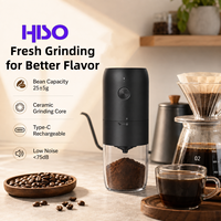 Moulin à café électrique portable rechargeable par USB Type C, logo personnalisé OEM ODM, sans fil, approvisionnement en gros