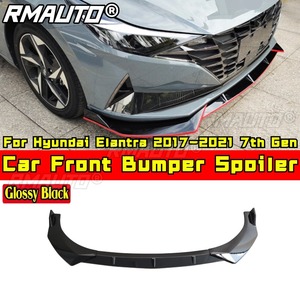 Spoiler de pare-chocs avant, protection de pare-chocs, kit carrosserie compatible avec Hyundai Elantra 2017-2021 7ème génération, accessoires auto - Product Image 3