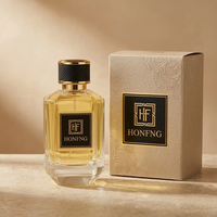 Flacon de parfum en verre octogonal transparent de 50 ml, col serti de 15 mm, flacon de parfum vide de luxe, logo personnalisé pour l'emballage de parfum