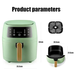 Vente Chaude Usine Vente en Gros OEM Pas Cher Écran Tactile Numérique 4.5L 6L Friteuse à Air Sans Huile Électrique Silver Crest 6L - Product Image 3