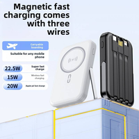 Neues Trendprodukt PD 22,5W Mini Kabelloses Ladegerät Magnetische Powerbanks 10000mAh Powerbanks
