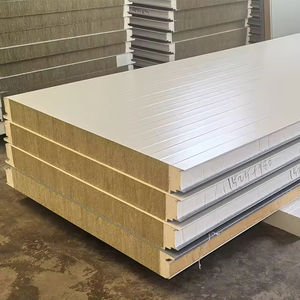 단열 방화 암면 PIR 폴리우레탄 PU 지붕 금속 벽 패널 조립식 창고용 샌드위치 패널 - Product Image 4