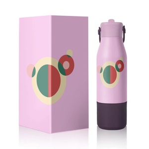 Custom Logo 500ml/700ml BPA-Free Stainless <b>Steel</b> Water <b>Bottle</b> for Kids Double Wall with School for Straw Lid for Camping - Product Image 3