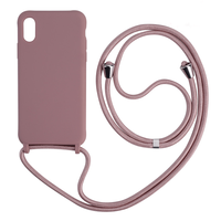 Coque de téléphone en TPU avec cordon de suspension pour iPhone 13 12 11 14 15 Pro XS Max, étui bandoulière avec cordon, sangle ou fil