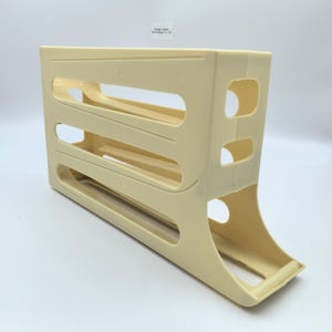 Contenedor de almacenamiento de plástico PP blanco de 4 capas Organizador de huevos frescos plegable Técnicas de inyección Dispensador de huevos - Product Image 2