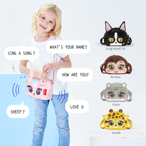 Supercute Intelligent Interactive Voice Plush Monederos Nuevo diseño Regalos de Navidad para niños Messenger Bag Bolso de hombro para niños - Product Image 3