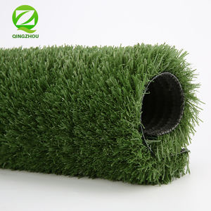 QINGZHOU karpet rumput buatan serbaguna 30mm tinggi tumpukan hijau tua/hijau muda PP + dukungan Nonwoven lapangan sepak bola tahan lama - Product Image 5
