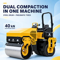 RWYL83 Rouleau compresseur vibrant hydraulique de 4 tonnes à roues en acier pour la construction routière et l'asphalte