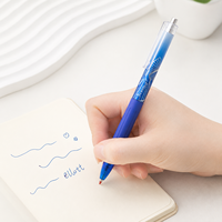 Pulpen Gel Plastik Biru 0.5mm Ujung Halus untuk Menulis Bisnis