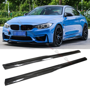 ชุดแต่งสเกิร์ตข้างซ้ายคาร์บอนไฟเบอร์สีดำแบบ M3 M4 PSM พร้อมลิ้นเสริม ติดตั้งง่ายสำหรับ BMW F80 F82 F83 - Product Image 2