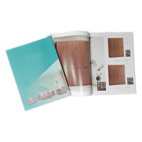 Brochures d'entreprise imprimées UV sur papier offset, livres à couverture rigide, catalogues reliés cousus, services d'impression en usine