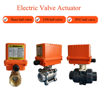Vanne à boisseau sphérique électrique proportionnelle en PVC/UPVC à double union pour le contrôle du débit d'eau, d'huile et de gaz