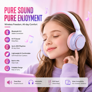 Meilleures ventes : <span class=keywords><strong>Casque</strong></span> sans fil pliable M6 Pro personnalisé et abordable avec indicateur LED, étanchéité IPX5, autonomie de 15 à 20 heures - Product Image 1
