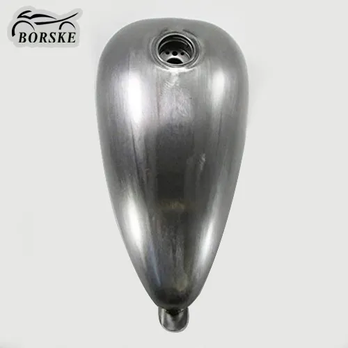 Réservoir d'essence rétro pour moto de 2.2 gallons, réservoir d'essence à couvercle unique pour Harley Chopper Bobber Cafe Racer, pile à combustible essence