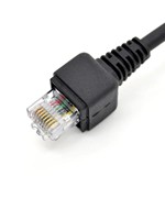 كابل تمديد سلكي للسيارات من Spring بـ 8 أسلاك ورأس كريستالي RJ45 للاتصال ثنائي الاتجاه باليد