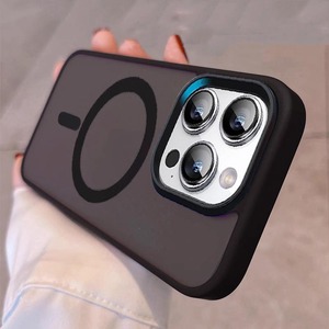 Funda Magnética para Apple <span class=keywords><strong>iPhone</strong></span> 16 Pro Max, Nuevo Estilo para <span class=keywords><strong>iPhone</strong></span> <span class=keywords><strong>15</strong></span>, Negro Mate Elegante, 17, Sensación de Alta Gama - Product Image 1