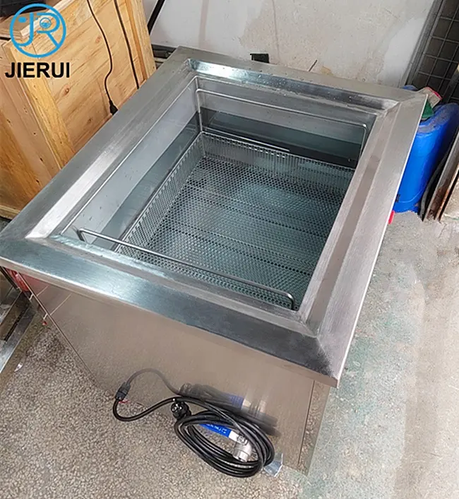 ماكينة تنظيف أدوات غسيل السيارات صناعية للاستخدام فوق الصوتي لقطع غيار السيارات بسعة 38 لتر وبحجم خزان واحد وبجودة عالية للبيع مباشرة من مصنع JieRui