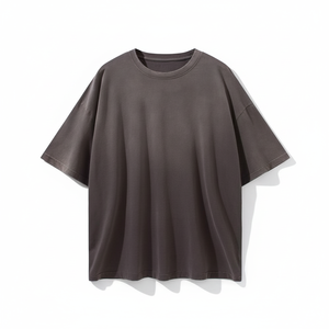 Moda Streetwear para hombre peso pesado impreso camiseta en blanco Premium Heavy 100 algodón camiseta de gran tamaño - Product Image 1