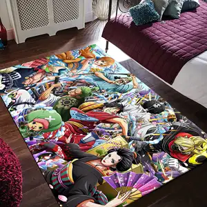 Anime Design Manga Rug Children Kids Room Area Rugs Modern Custom Size Plush Carpets And Rugs Living Room