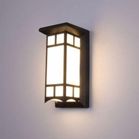 Lampe murale LED solaire carrée étanche IP65 pour décoration de jardin et de cour, vente en gros