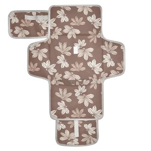 Nova Chegada Personalizado Havaiano Marrom Flor Impermeável Fralda Mudando Mat Bebê Portátil Dobrável Mudando Pad <span class=keywords><strong>Bag</strong></span> Para Viagem - Product Image 1