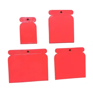 4 Stück Set Roter Kunststoff ABS Putty Knife Scraper
