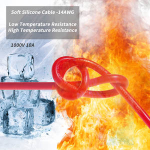 Cabo de Teste Cleqee P1050-1 com Plugue Banana de 4mm, Cabo de Silicone Macio, Plugue Masculino Empilhável Seguro, Fio de 1M 14AWG 1000V/10A - Product Image 4