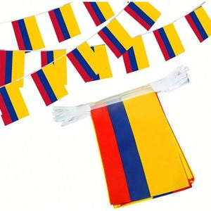 Custom Colombia Colombian Rectangle Small String Mini Flag Pennant <b>Banner</b> for Country Decorations - Product Image 4