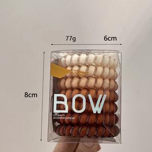 Bandas de goma coloridas <span class=keywords><strong>alambre</strong></span> de teléfono lazos <span class=keywords><strong>para</strong></span> el cabello niñas resortes sin rastro diademas elásticas <span class=keywords><strong>para</strong></span> mujeres tocado - Product Image 5