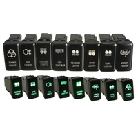 Interruptor de botón pulsador de encendido/apagado de 12V impermeable, popular accesorio para Toyota Hiace y Prado